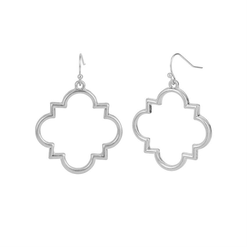 Geo Outline Dangle Earrings