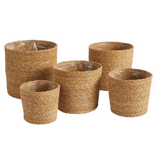 Tan Seagrass Planters