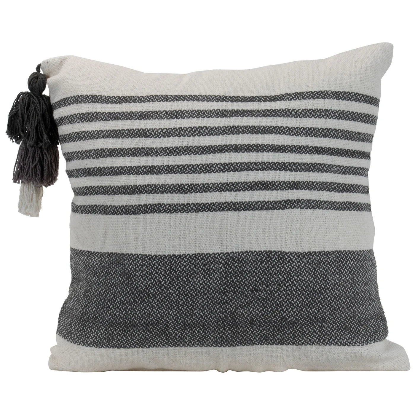 18 x 18 Charcoal Stripe Pillow