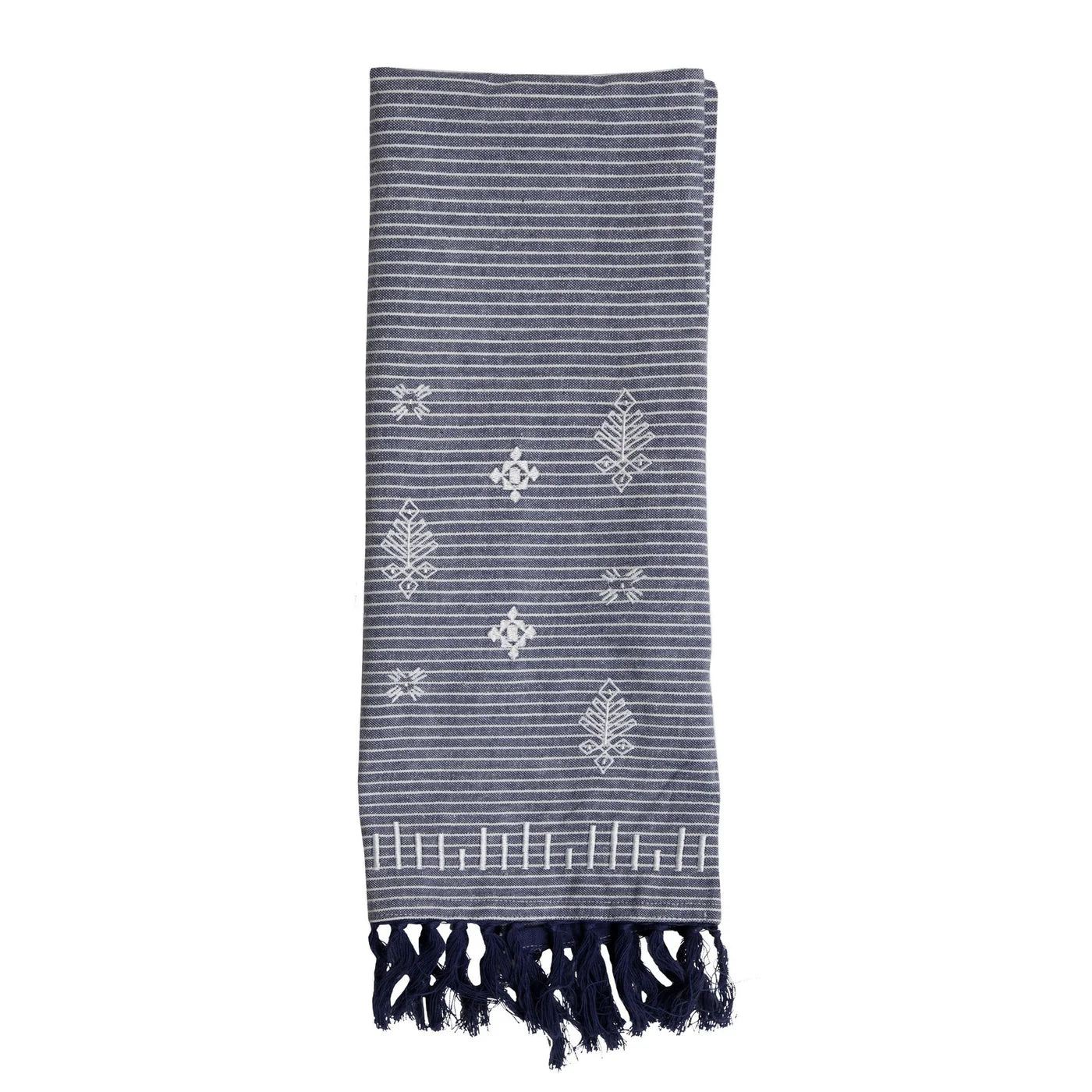 Blue Tassel Tea Towel