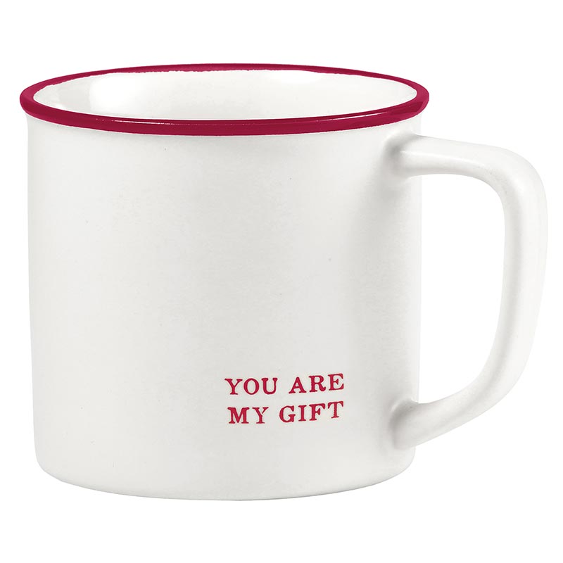Holiday Mugs Red and White