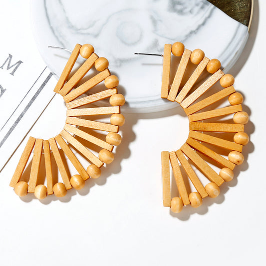 Semisun Bamboo Earrings