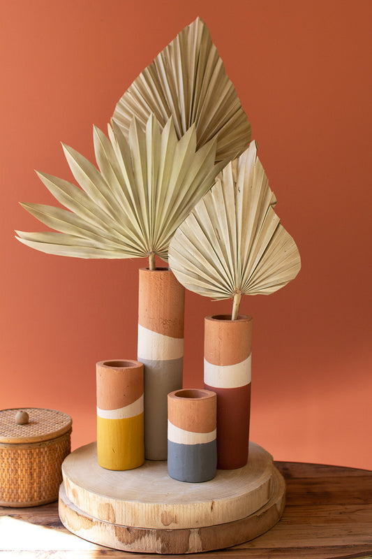 Terra Cotta Dipped Vases