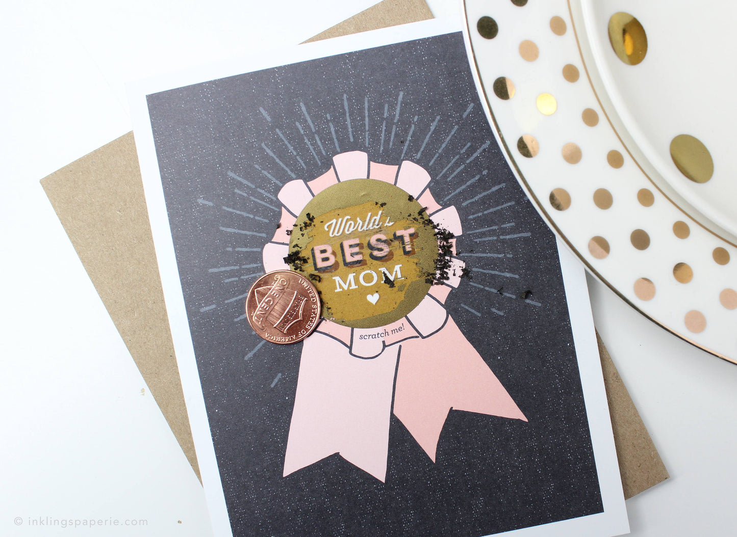 World's Best Mom Scratch-off Card