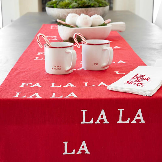 Table Runner Fa La La La