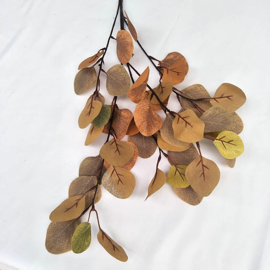 Fall Eucalyptus Branch - Pale Orange