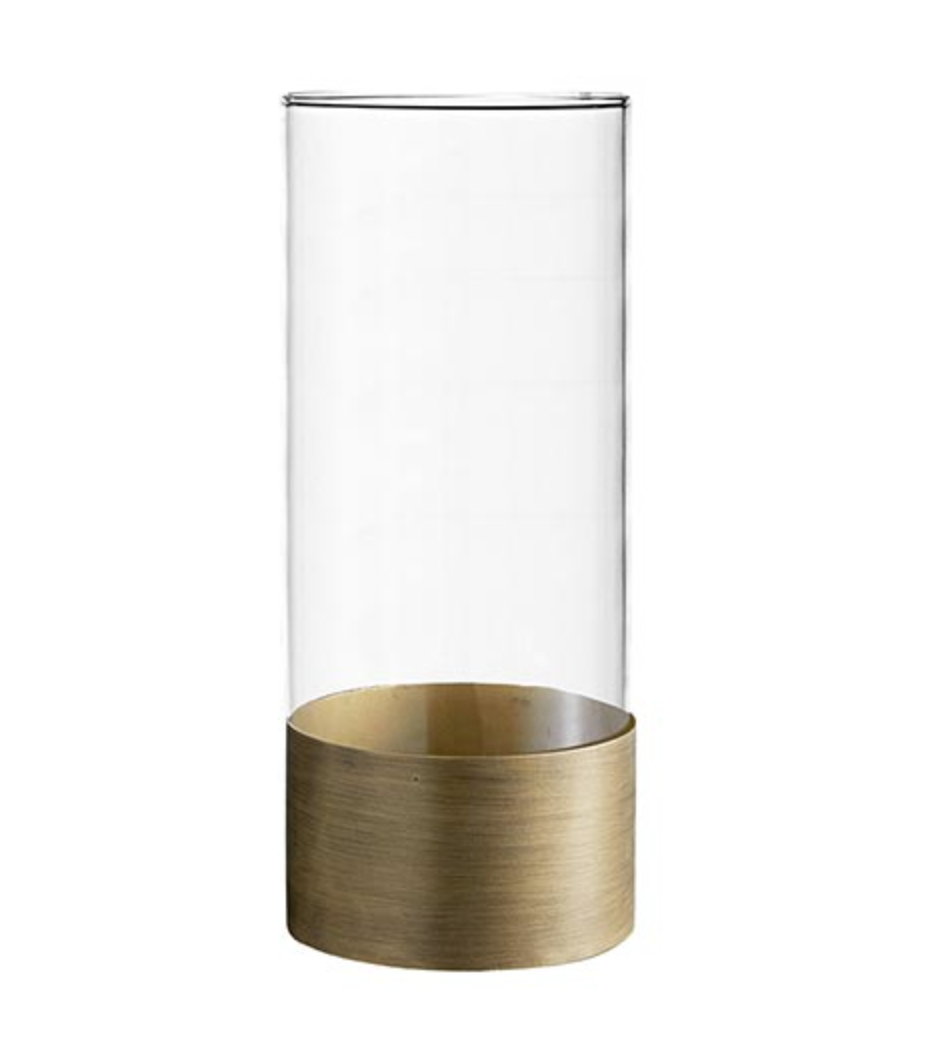 Brass & Glass Vase