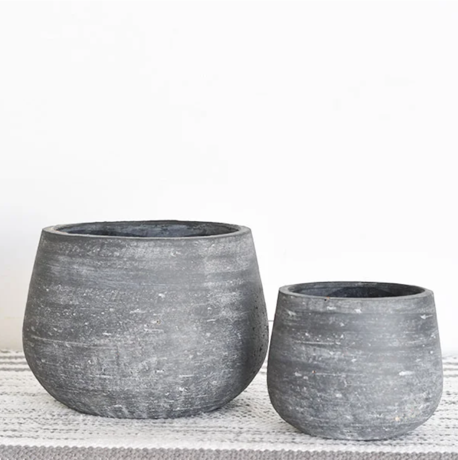 Charcoal  Modern Cement Planters