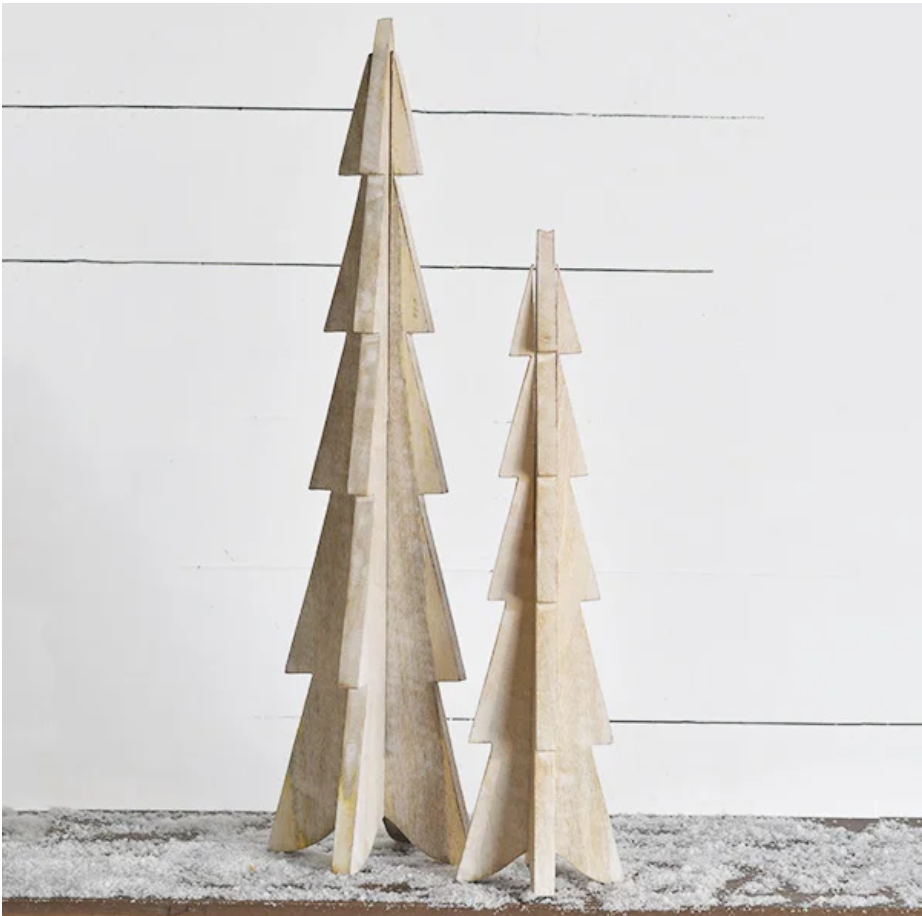 Slotted Wood Standing Trees