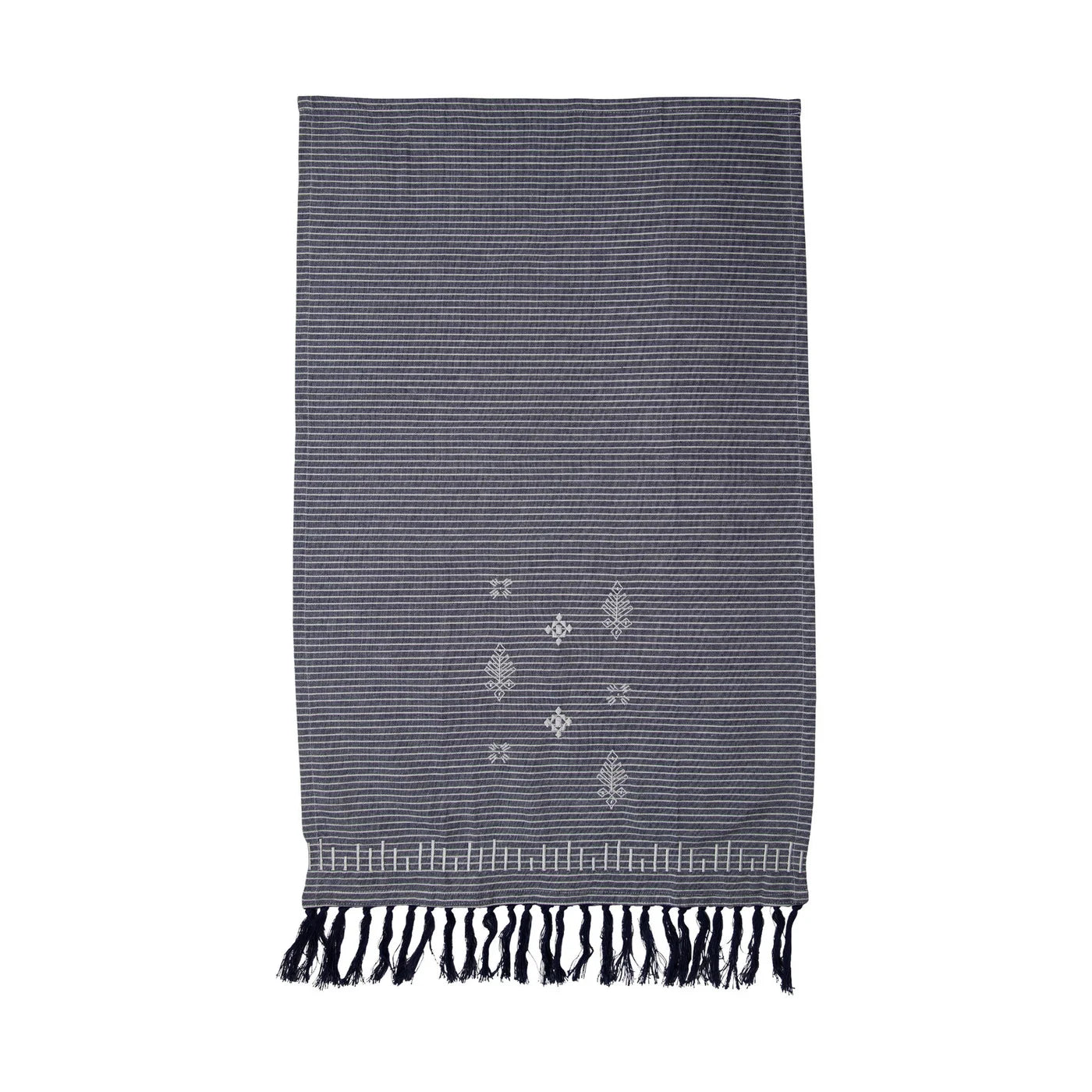 Blue Tassel Tea Towel