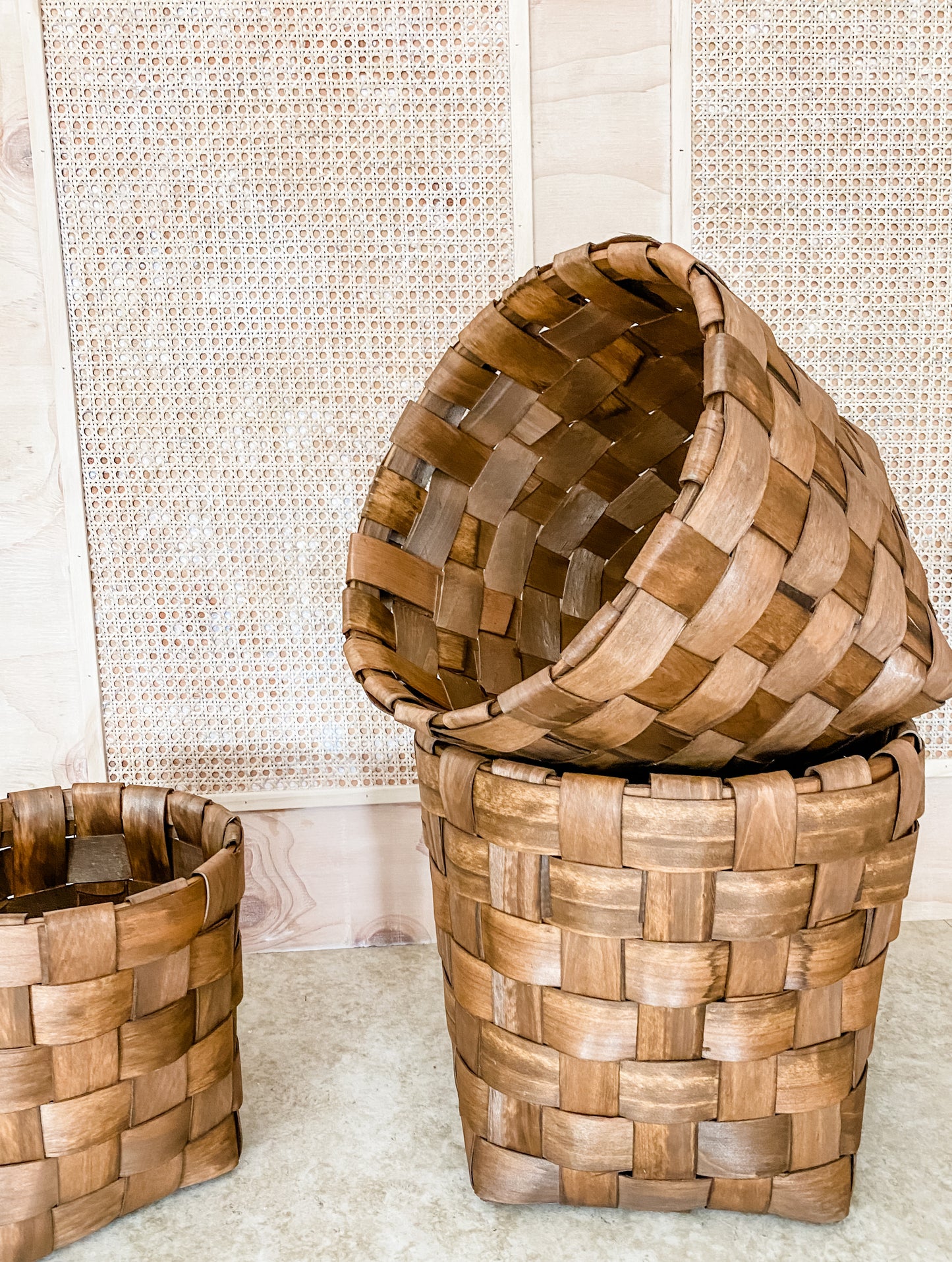 Woven Chipwood Baskets