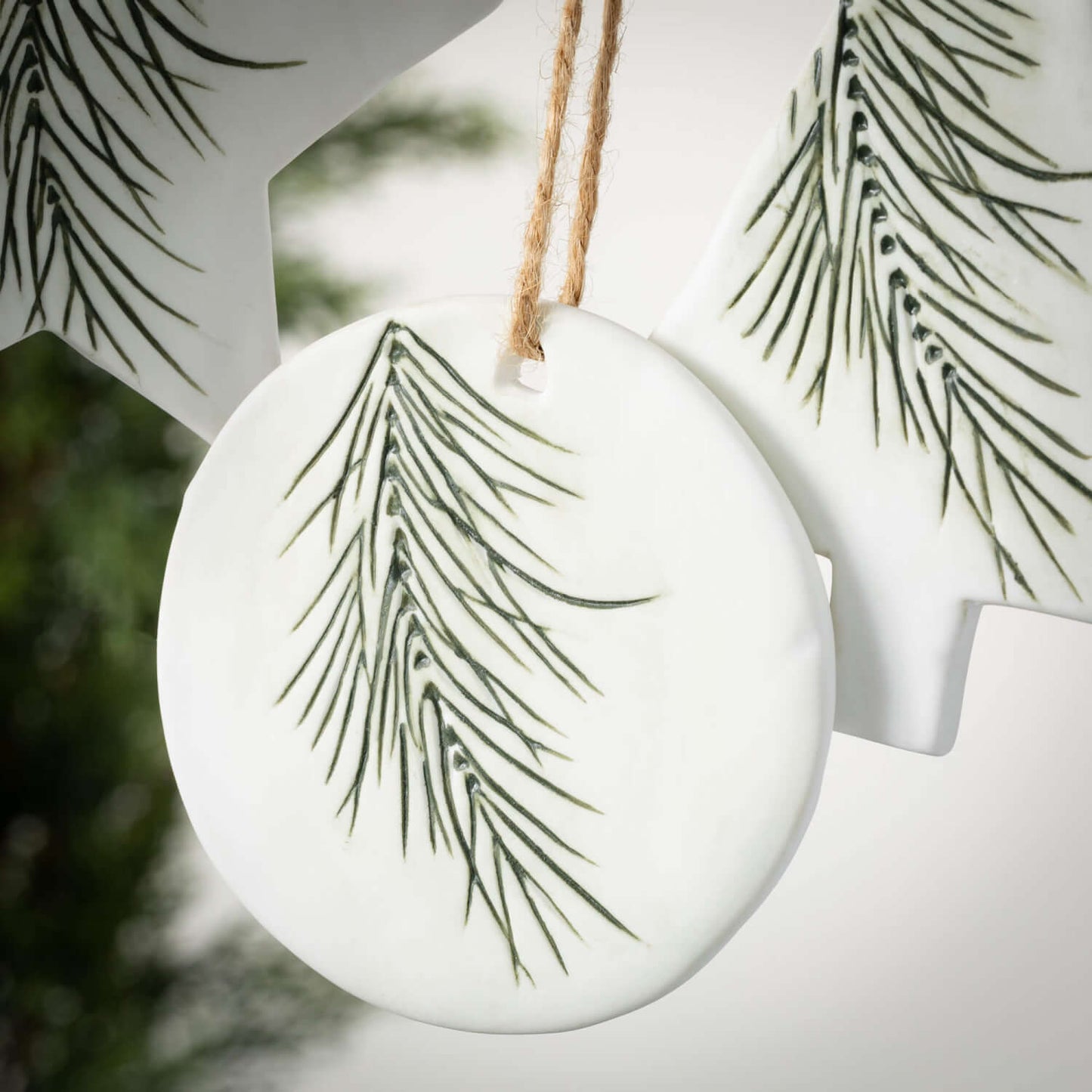 Painted Christmas Tree Ornament