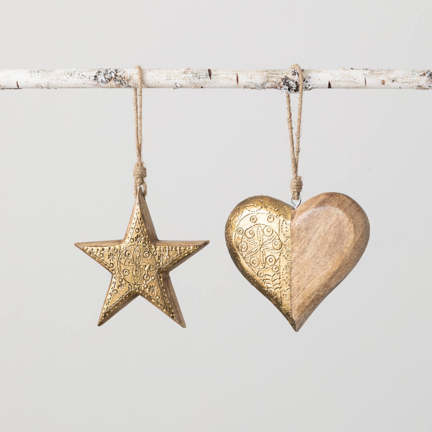 Wood & Metal Stamped Ornaments